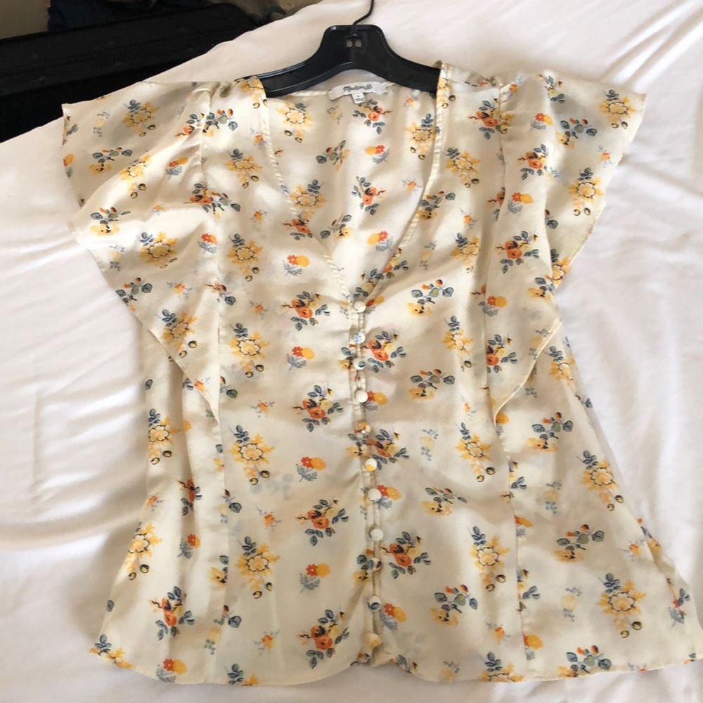 Silk Carmelina Flutter Top